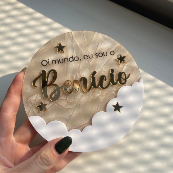 Plaquinha Oi Mundo - Imagem 2
