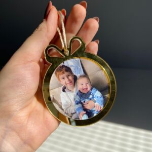 Bolinha para arvore com foto