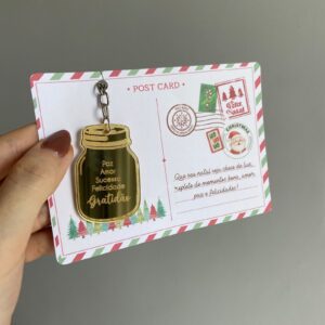 Chaveiro Pote dos Desejos, com card