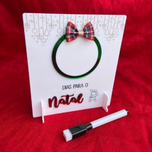 Placa Contagem Regressiva para o natal